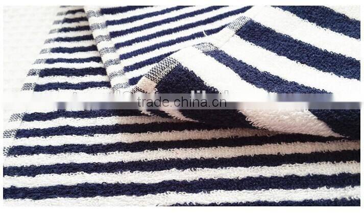 yarn dyed jacquard striped bath towels