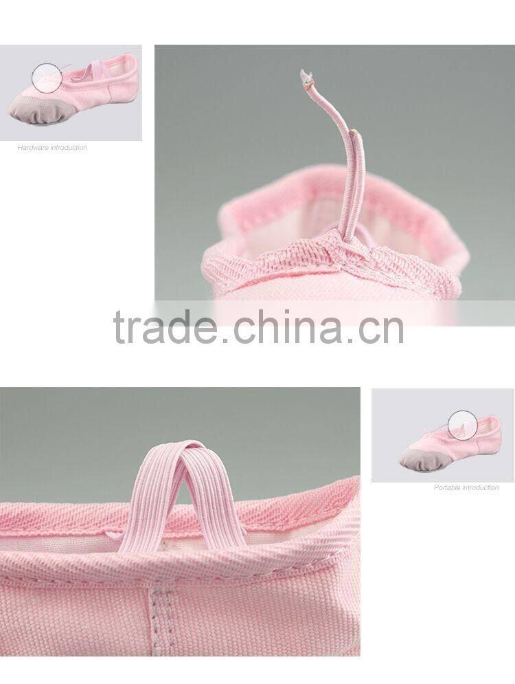 Standard Girls Baby Kids Ballet Slippers Wholesale Split Soft Sole Ballet Dance Shoe Red Black White Beige Pink