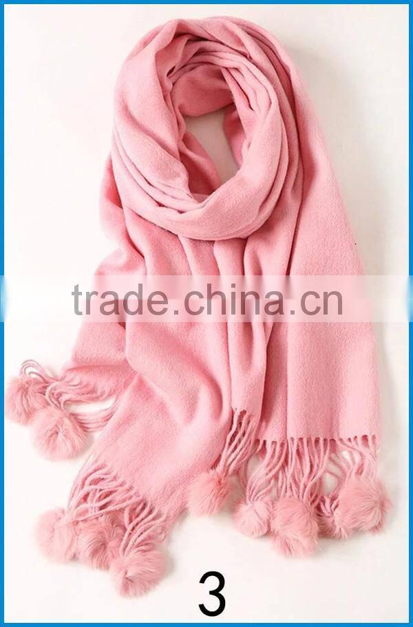 High quality sexy women's pashmina wool scarf and shawl 2016