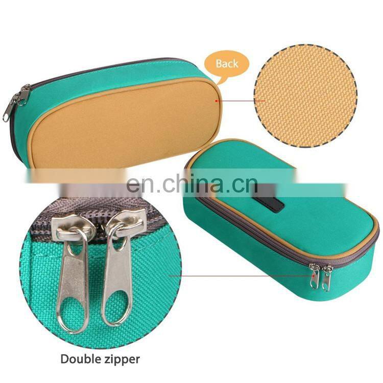 Canvas Student Pen Pencil Case Pencil Organizer Bag Card Pouch