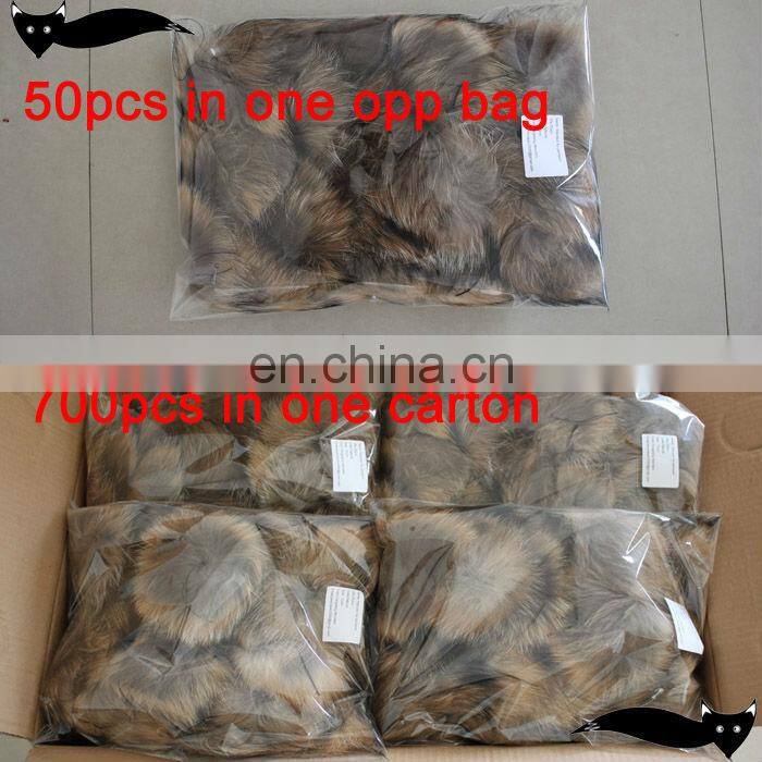 Hot sale natural 11cm raccoon fur ball