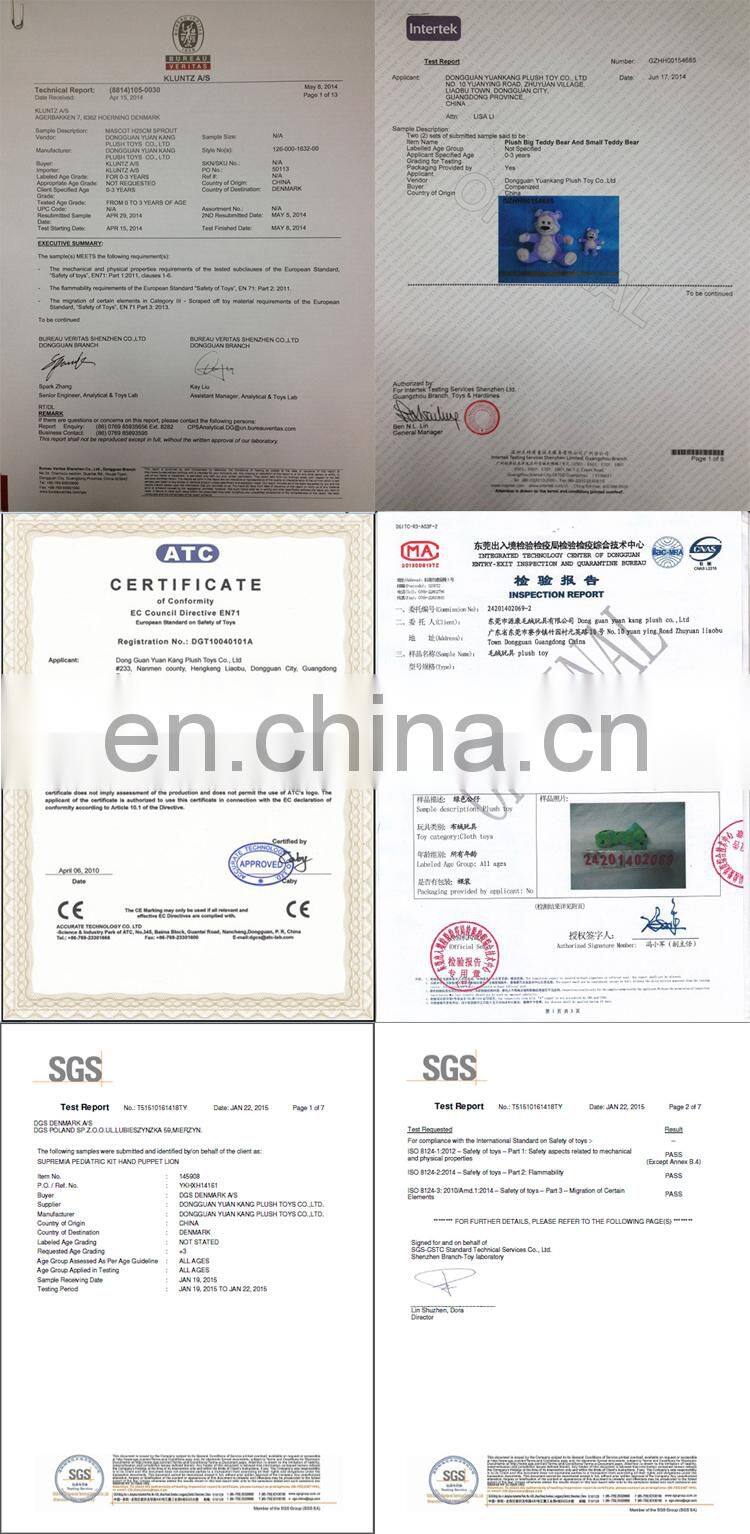 ICTI audits EN71/ 123 OEM red heart teddy bear custom in China