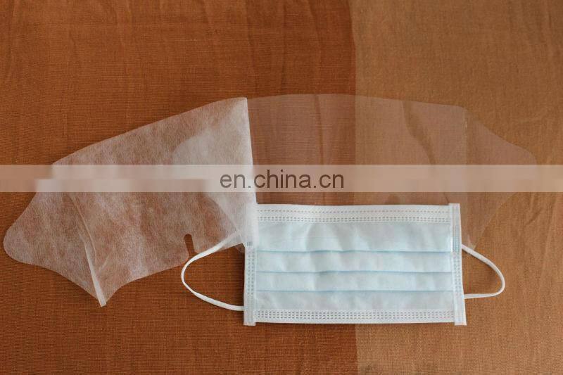 Disposable face mask with sheild