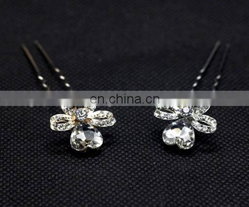 Wedding Headpiece Rhinestone U shaped Hair Pins