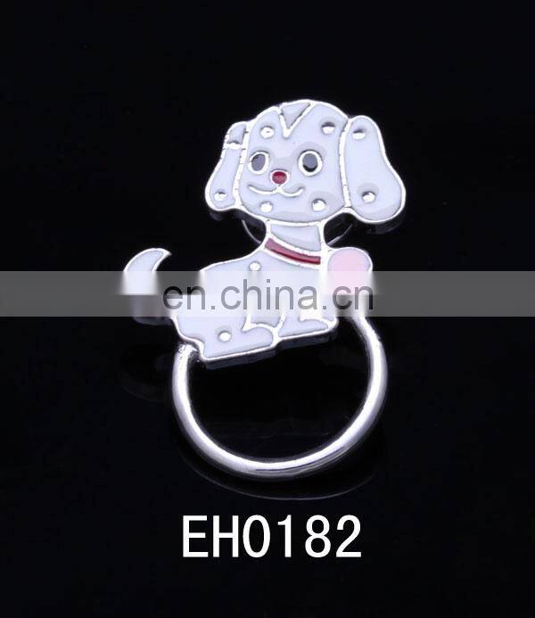2015 lovely fashion white metal dog wholesale eyeglass free sample metal lapel pin