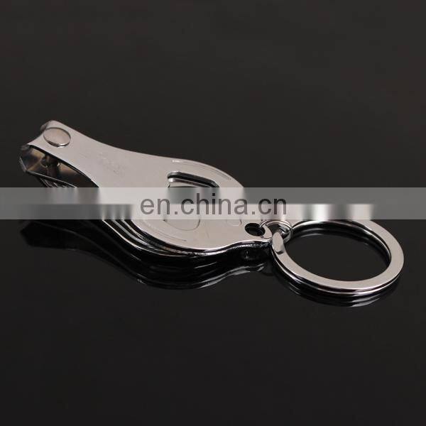 custom logo metal keychain with nail scissors