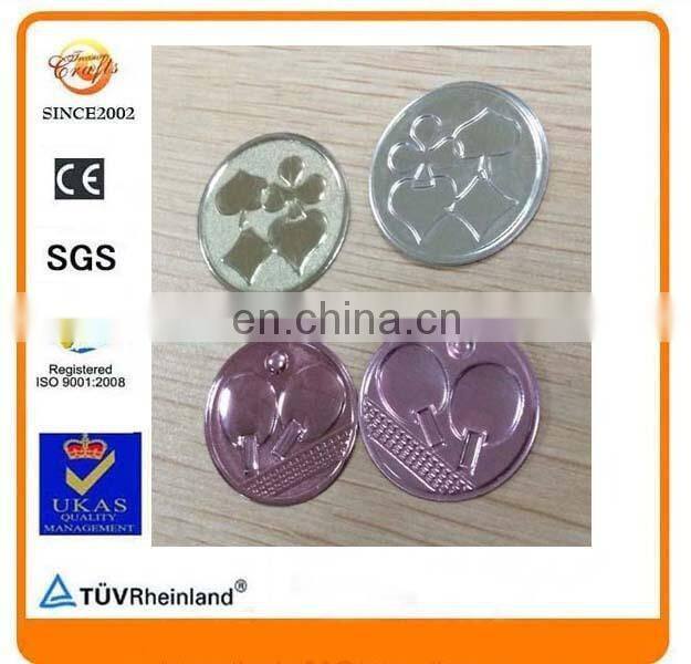 colorful oxidation aluminum chanllenge coins sheet