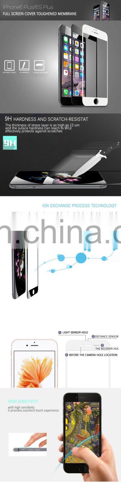 Tempered toughened glass membrane for iPhone 6 screen protector 9H Hardness