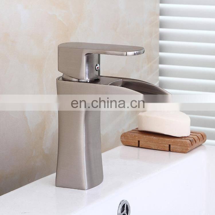 Hot sale single Handle Waterfall Bathroom Sink faucet
