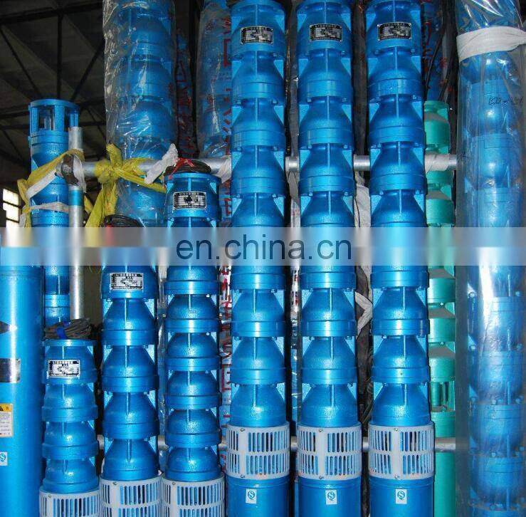 QJ deep well submersible pump with high head cast iron HT200 clear water centrifugal pump 380V/50HZ industrial