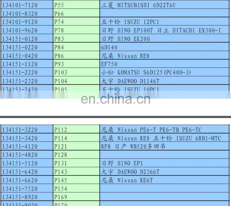 Diesel injection pump element plunger 134101-1420 P2 plunger and berrel element
