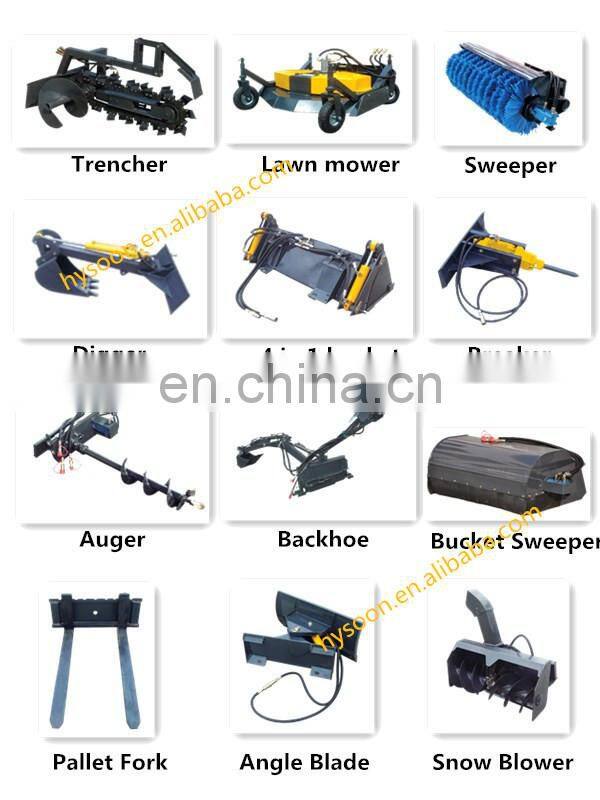 Chinese compact hydrostatic mini wheel loader trade for garden digging tools review