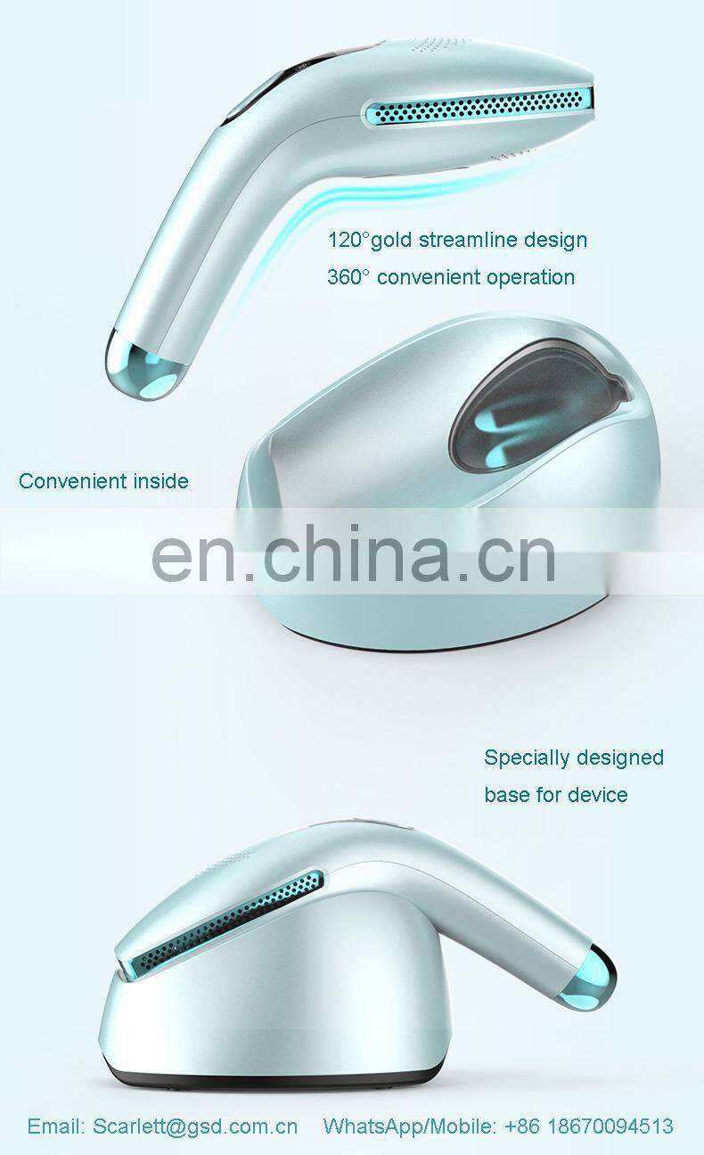 Ice cooling ipl hair removal home use 3 in 1 device changeable lamps unlimited shots DEESS