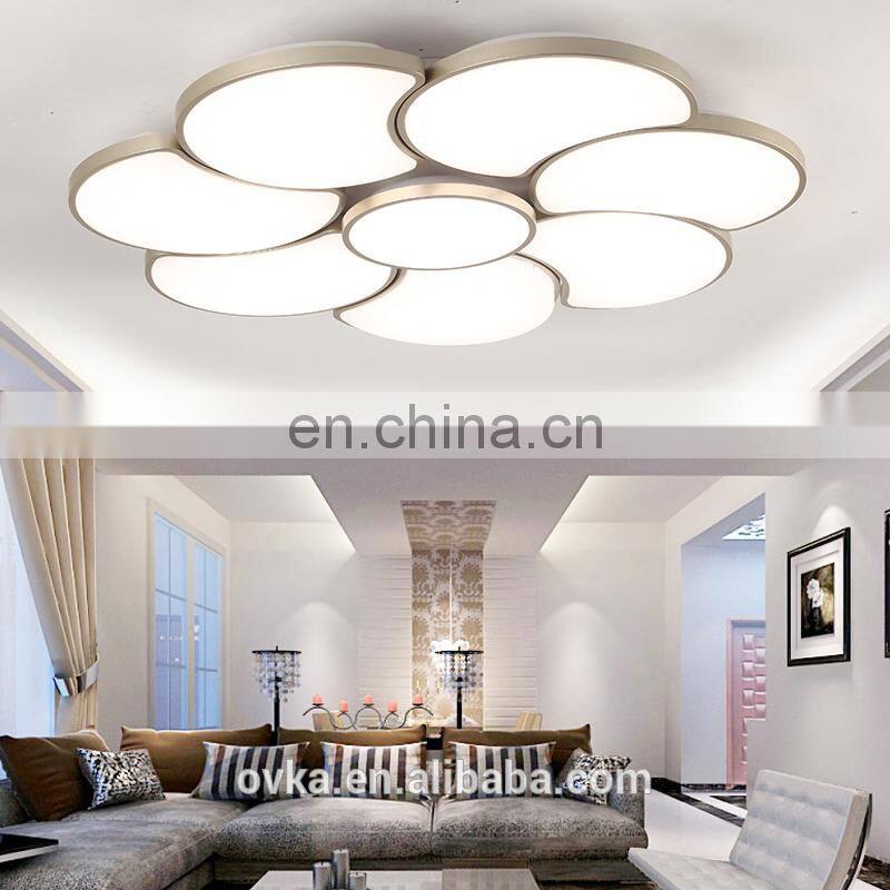 Living room lights simple modern atmosphere led ceiling lamp creative circular bedroom lamp Nordic personality flower type