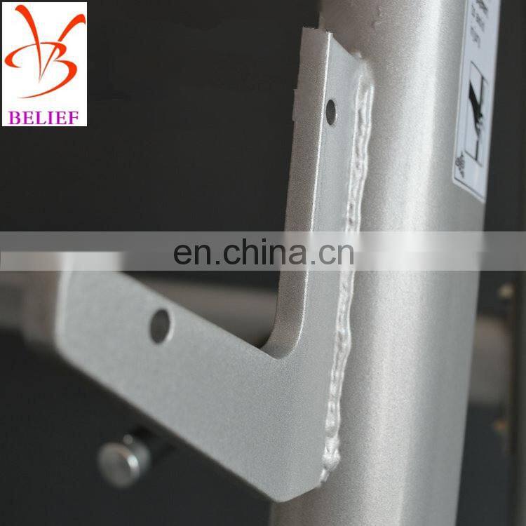 Professional in weightlifting bench pressed steel squat rack