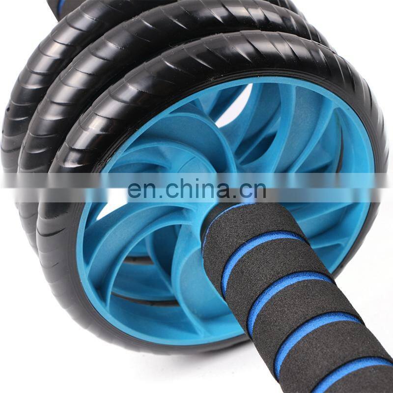 Fitness Equipment NonSlip 3 Wheel Pulley AB Roller for Home Gym Core Strength Exercise Machine