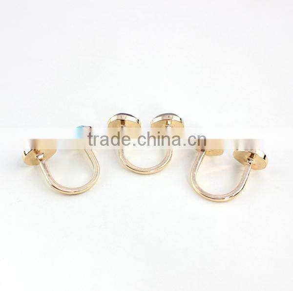 Hot new round genstone ring gold plated alloy ring for girls