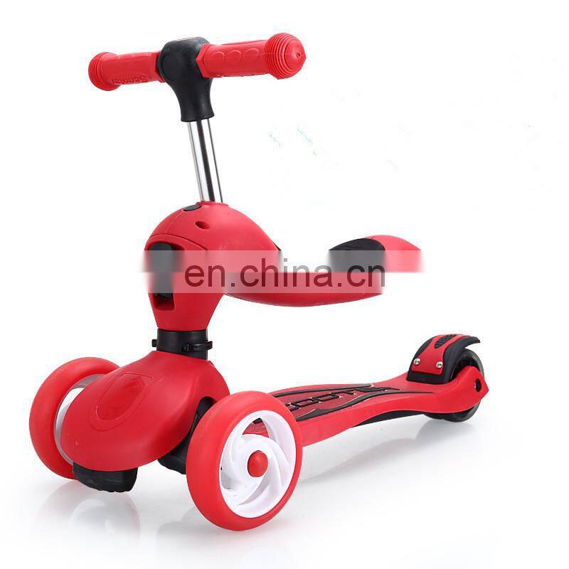 2 in 1 Functional 3 wheel kids scooter/new kids scooter cheap kids scooter/kids scooter with seat