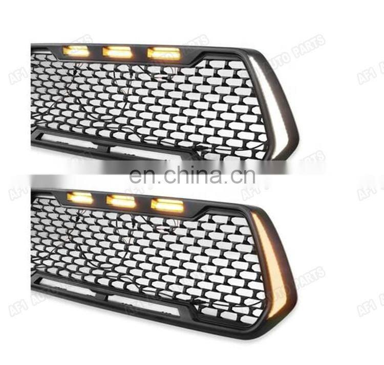 with LED Turn Signal Lights &Day Lights Front Grille grill for Tacoma 2016-2020