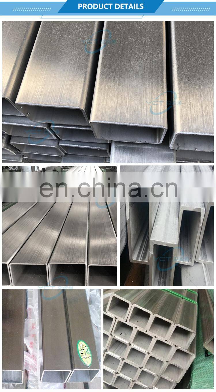 304 316 316L inox square / rectangular tubes stainless steel welded pipe