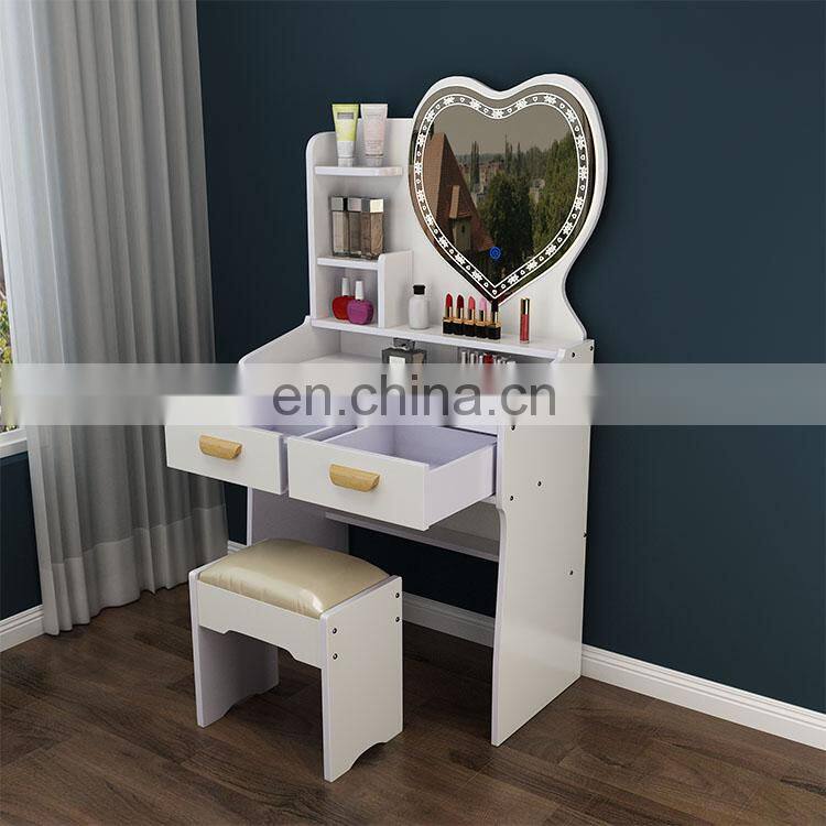 bedroom furniture hair dresser makeup dressing table with stool