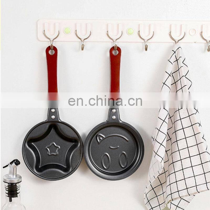 Heart Shape Omelette Making Germany Stainless Steel Induction Handle Non Stick Frying Pan Cookware