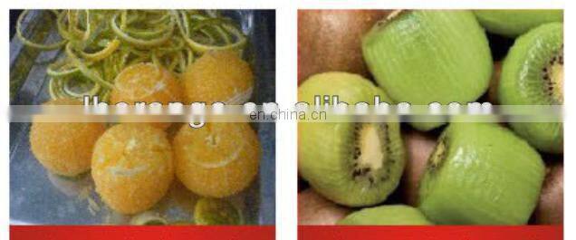 Automatic stainless steel Orange Citrus Lemon Grapefruit Guava Kiwi Persimmon peeler/ sheller/ slicer machine