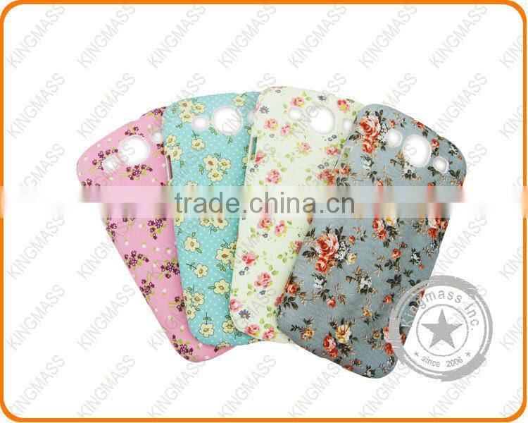 2014 Floral full printing mobile phone back covers for galaxy S4