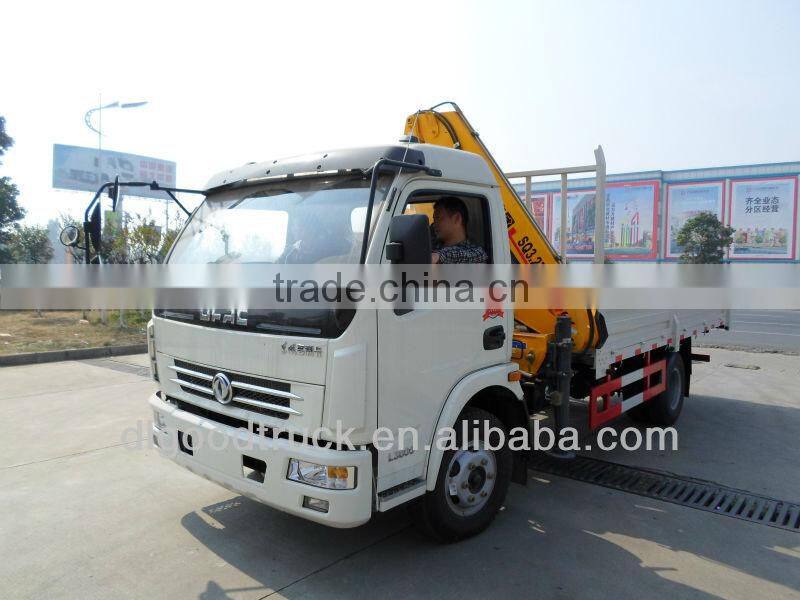 Dongfeng truck mounted crane 3.2Tons for sale