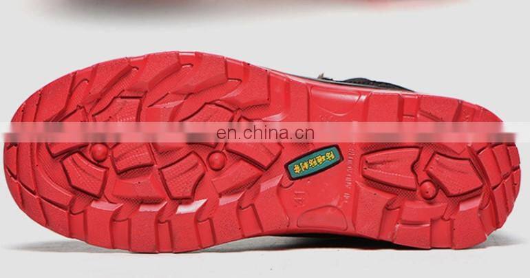 PU upper rubber sole oil resistant anti slip cheap work boots safety shoes