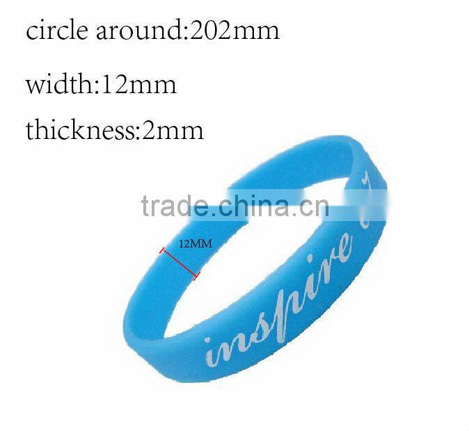 promotional cheap free give away silicone wristband
