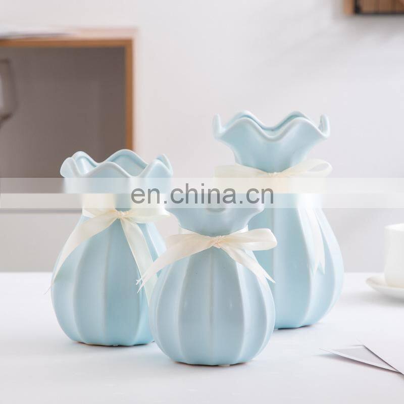 Home Decor Wedding Decorating Ceramic Vases Decoration Centrepiece Clay Midcentury Modern European Porcelain Flower Vase