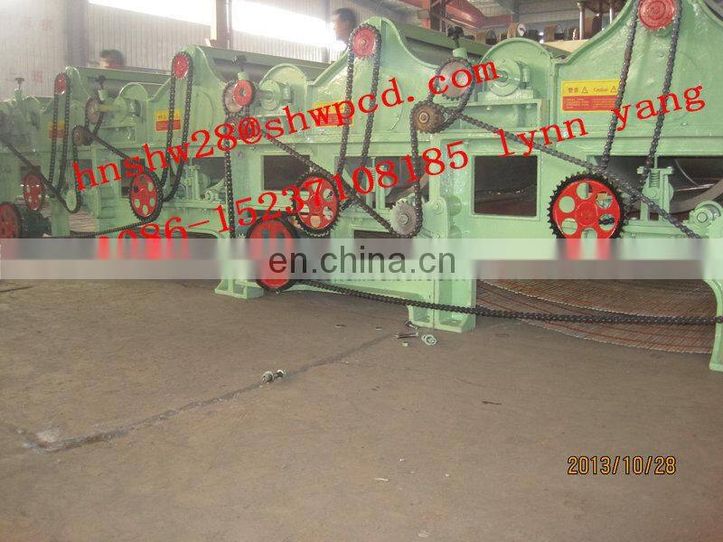 Textile tearing machine fabric cotton waste recycling machine