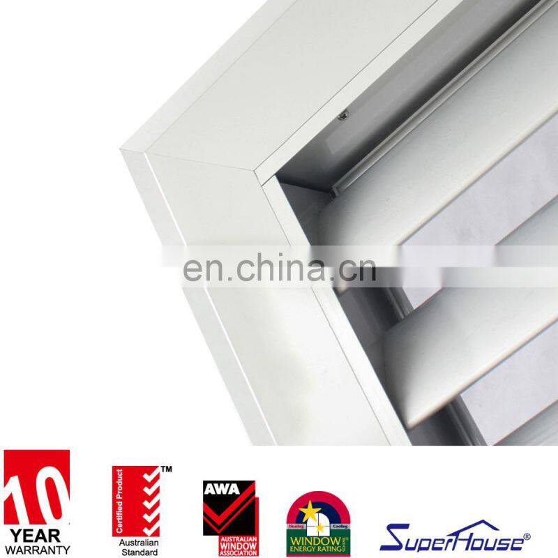 Superhouse Special Aluminium Exterior Aluminium Vented Loure Door With Chinese Best Workmanship