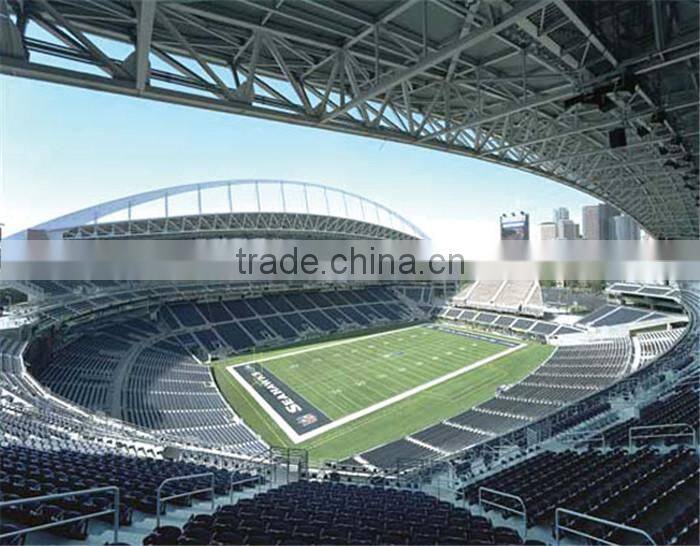 High quality prefab steel space frame soccer stadium