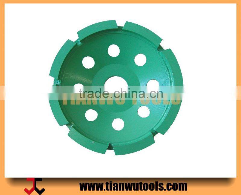 Single double row diamond cup grinding wheels