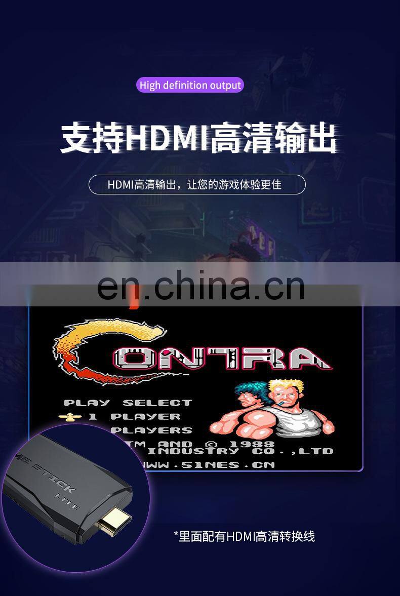 Factory HD Output Retro U-box Gaming Console bulit-in 10227 Games USB Game Stick with Wireless Game Controller