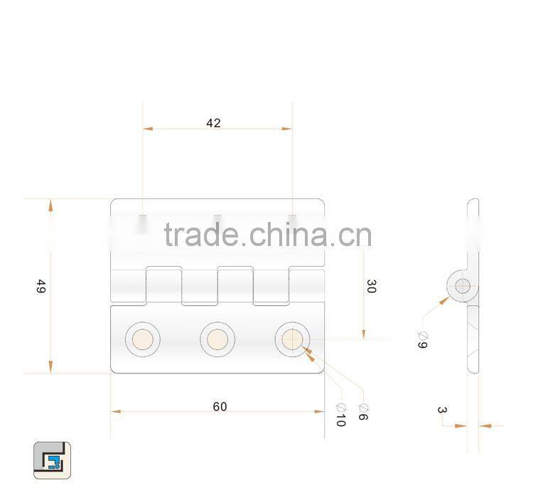 CE Rohs Certificate OEM acceptable alloy hinge for cabinet doors