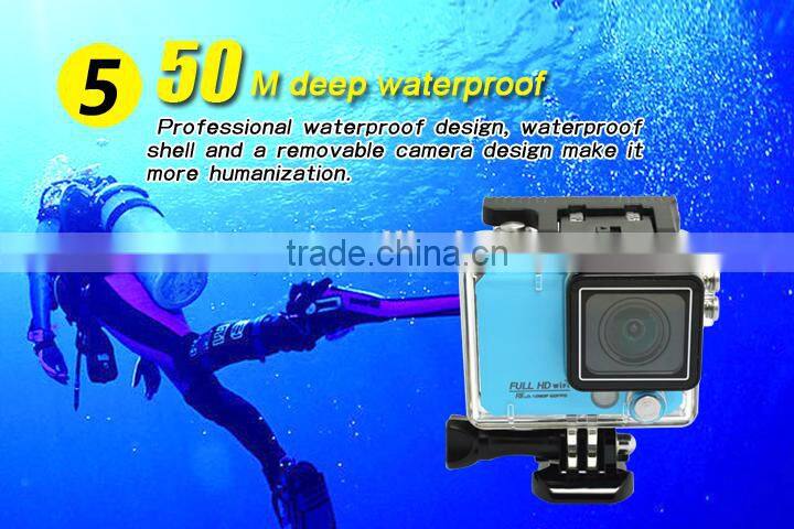 New 4K action sports camera with wifi& remote control underwaterproof with 50 meters