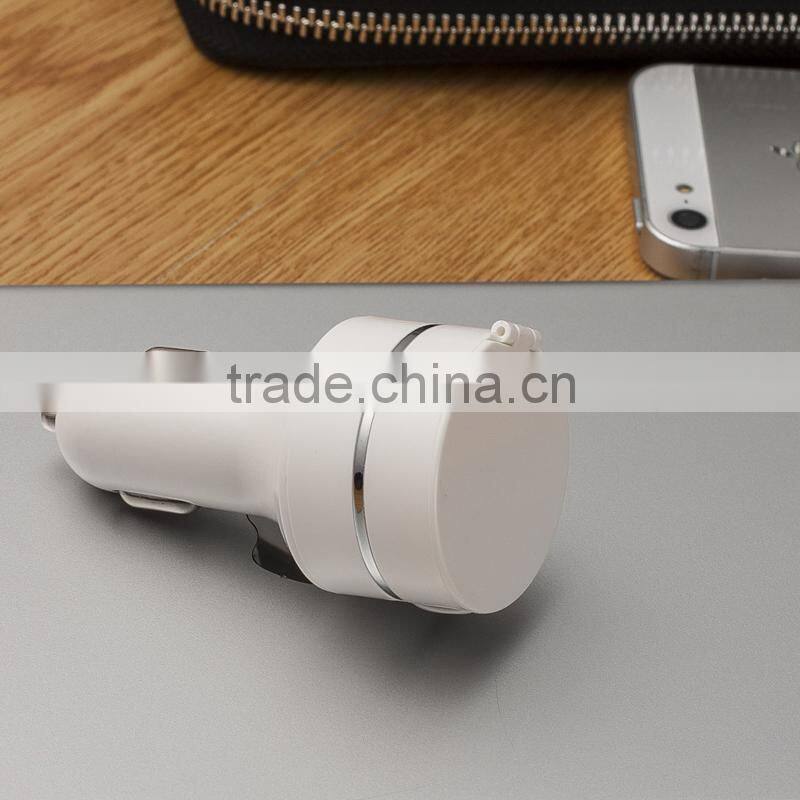 usb car charger 2 port QC 3.0 2000mA/12v car battery charger