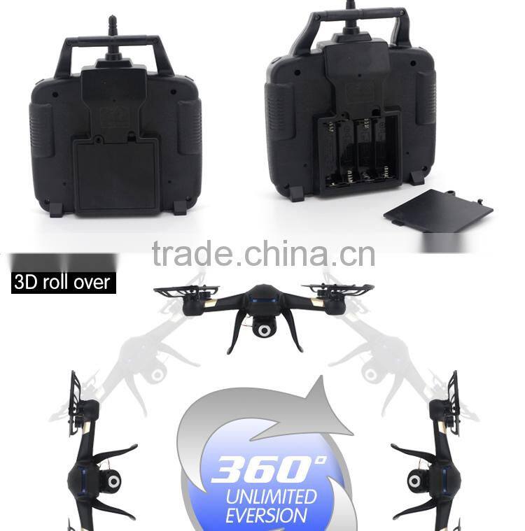 High Quality 4CH 2.4G 6 Axis rc headless LED light professional drone with 2 MP camera and 4G SD Card