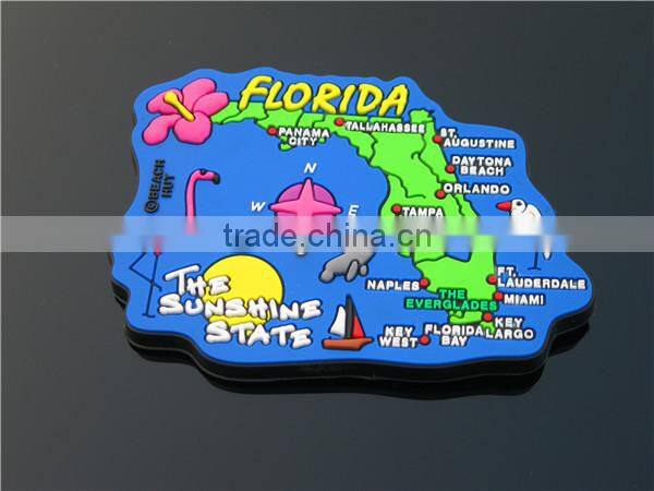 Fast food of pizza PVC fridge magnet