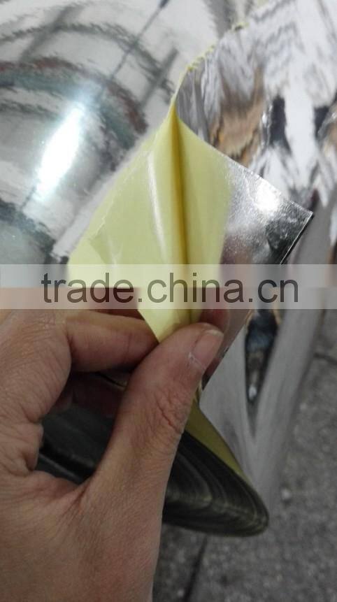 Good quality self Adhesive Bright silver PET film