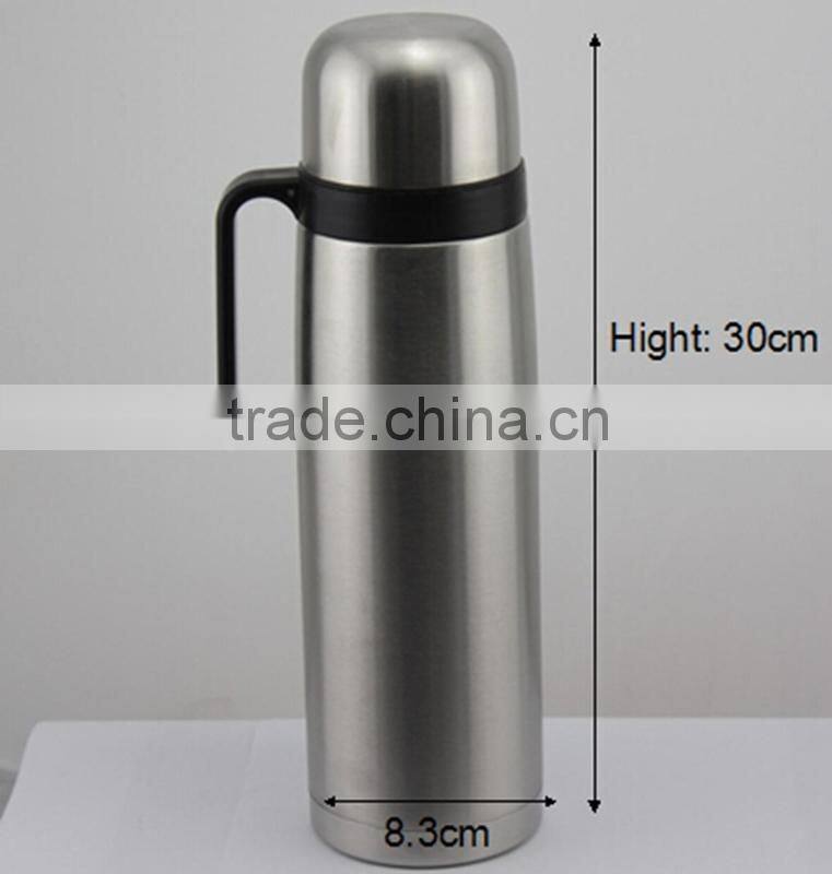 Classic Stainless Steel Vacuum Water Bottle Travel Thermos Flask with handle