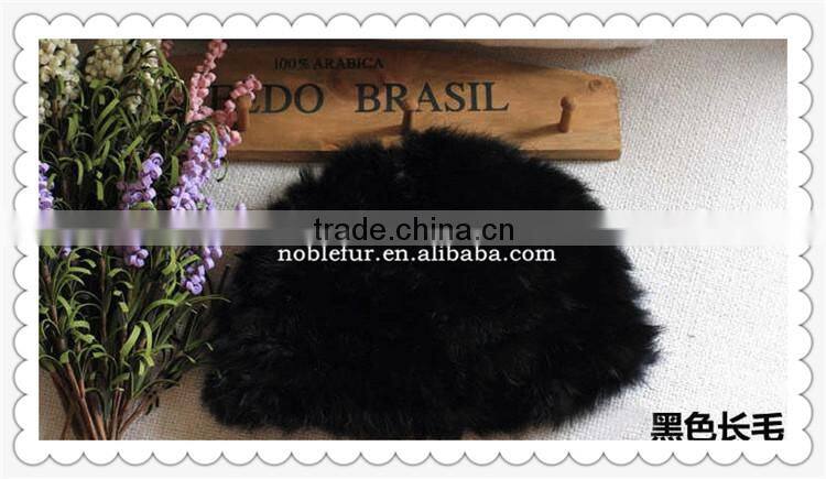 2015 elegant and graceful plain solid color rabbit fur beanie hat