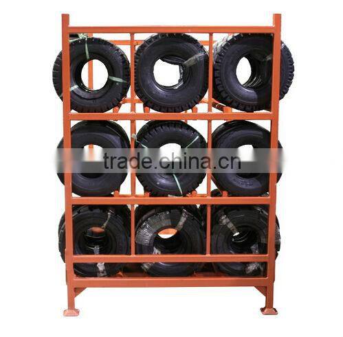 Heavy duty foldable metal welded tire rack