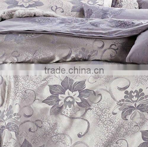 Professional manufacturer cheap jacquard satin duvet cover