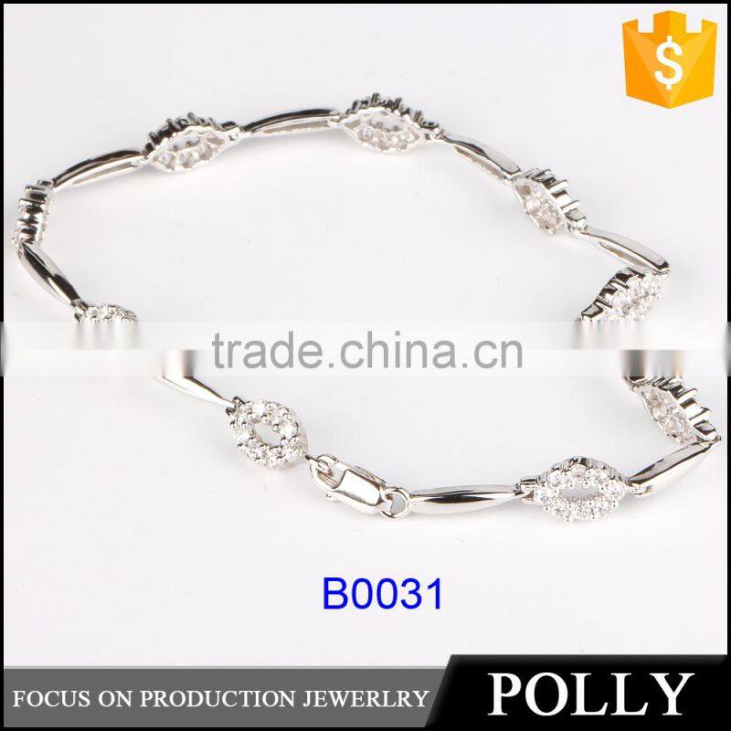 Charming wholesale jewelry 925 sterling silver bracelet jewelry with