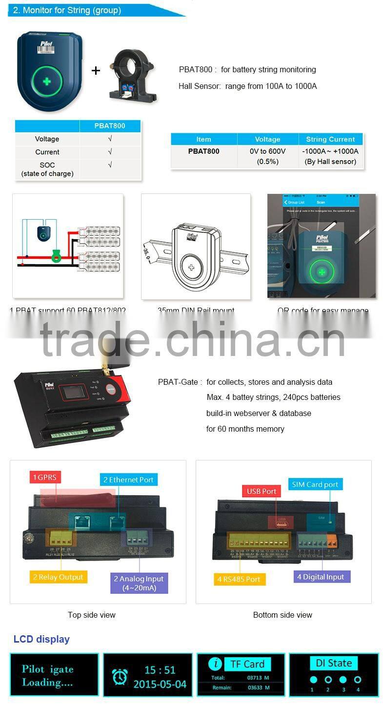 PILOT PBAT 12 Volt Lead Acid Battery Monitoring System