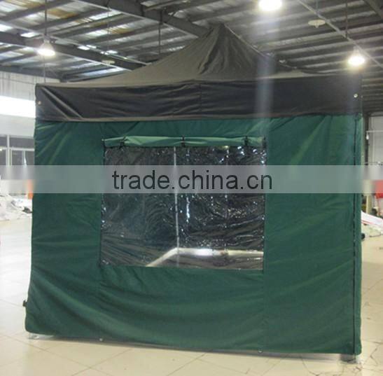 3m x4.5m small hexagon folding gazebo with window and door walls